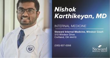 Nishok Karthikeyan医学博士，内科医生 