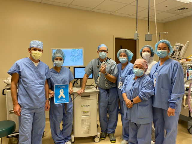The lung team at Sebastian River Medical Center offer new technology in the detection of lung cancer.
