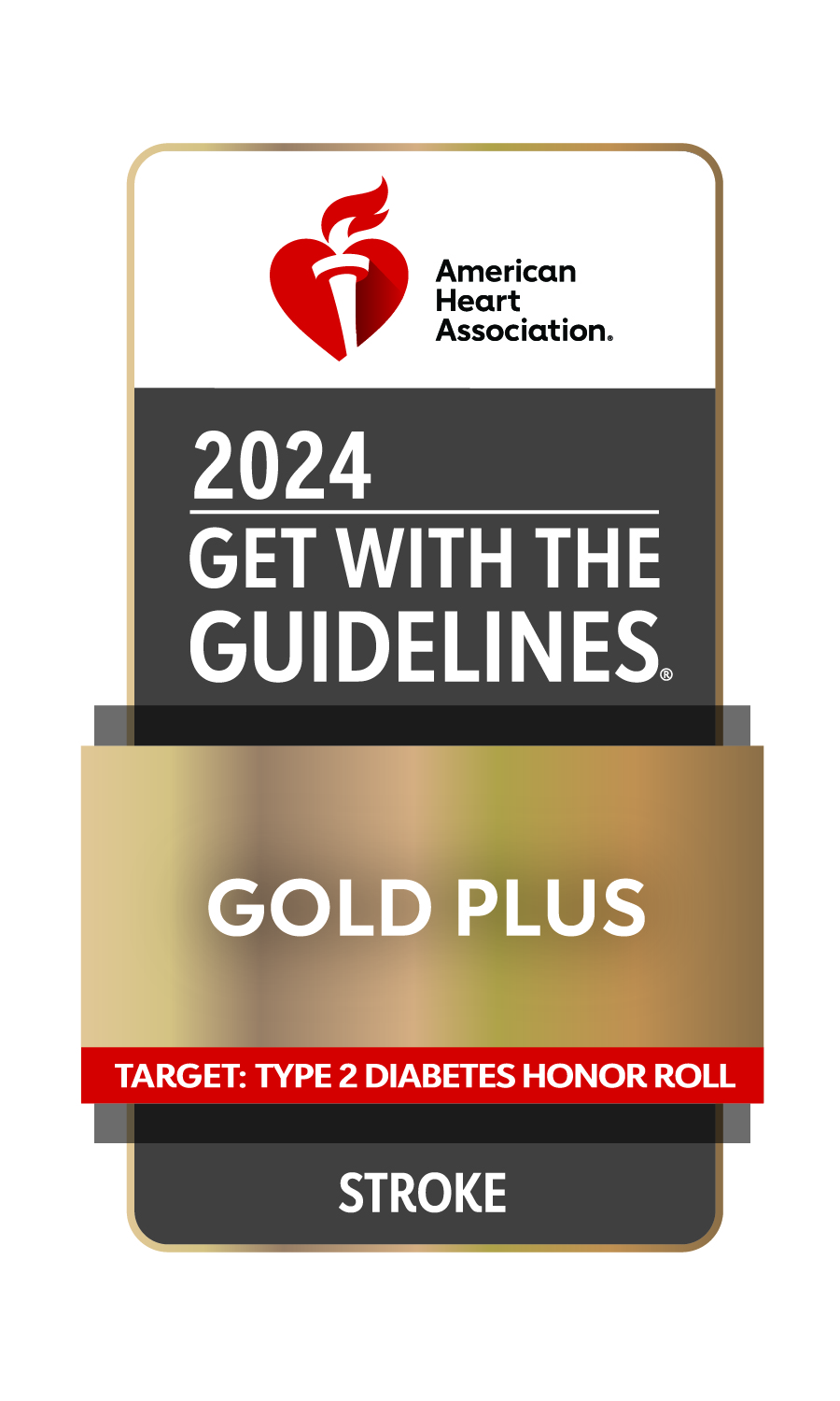 American Heart Association Get With The Guidelines Stroke GoldPlus Award