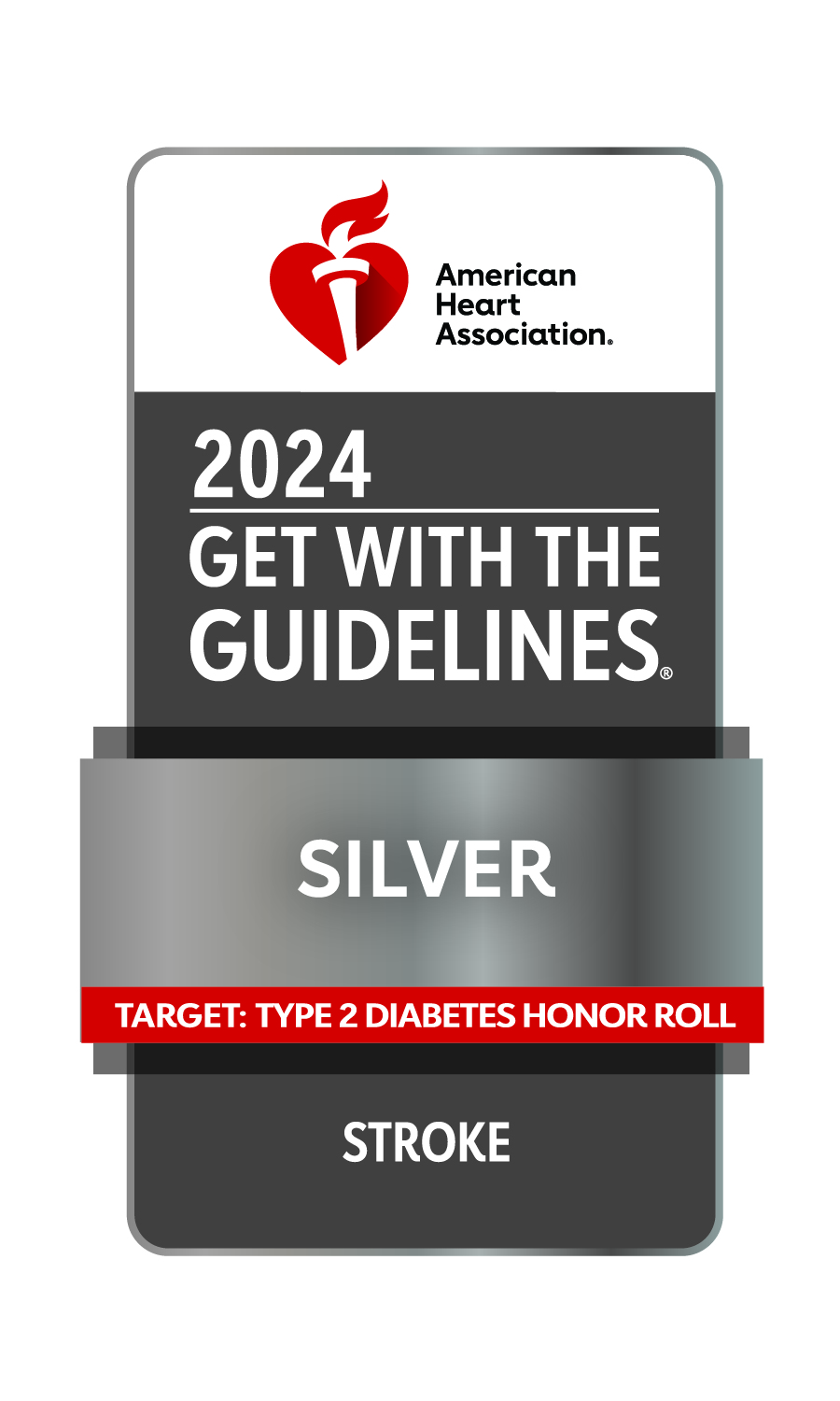Get With The Guidelines Stroke Silver with Target: Type 2 Diabetes Honor Roll