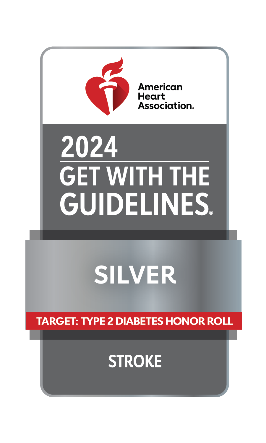 Get With The Guidelines® - Stroke Silver quality achievement award