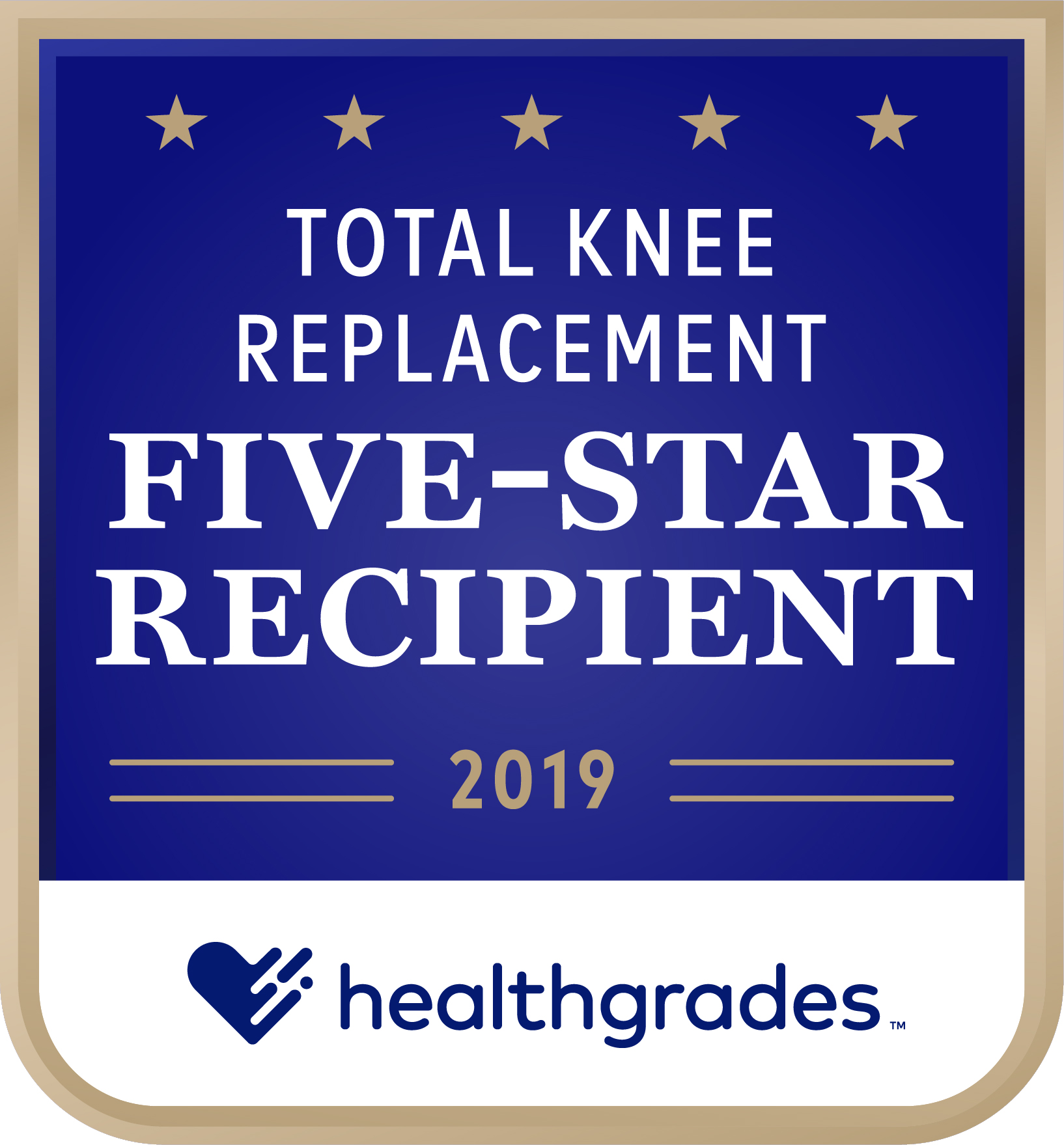 Total Knee Replacement Five-star Recipient