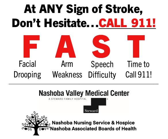 At any sign of stroke, don't hesitate. Call 911...FAST