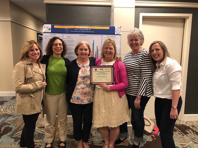 St. Elizabeth’s Maternal Child Health Team (L to R): Mary Turowski, Catherine Everett, Hope Kellman, Chery Cirillo, Terry O’Connor, Cathleen Dehn, Mary Staude, Jen Gregoire. Not pictured: Kerry Flaherty, Christine Connolly, and Brett Jean.