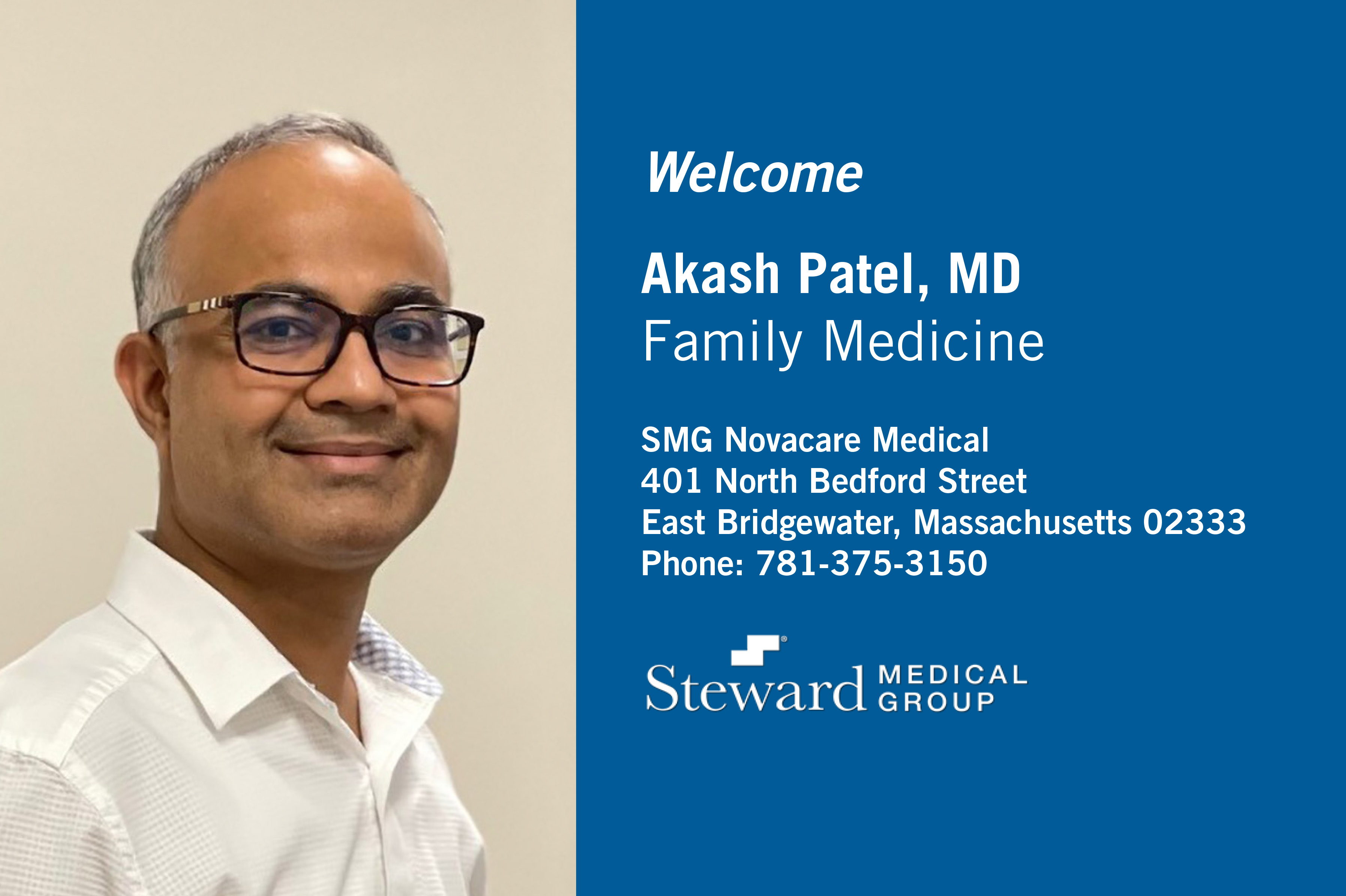 Welcome Akash Patel, MD