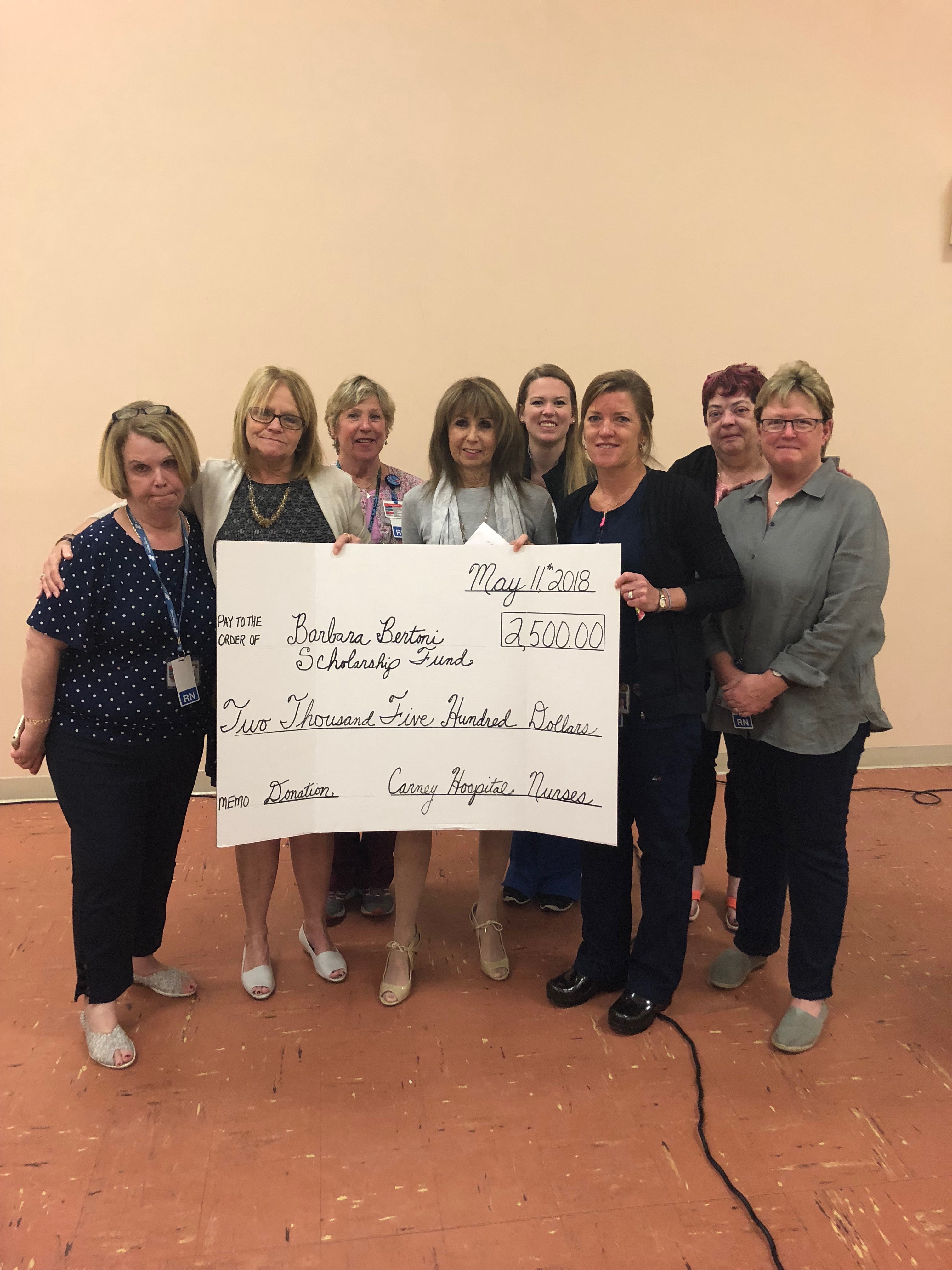 Nurses Donate to Scholarship