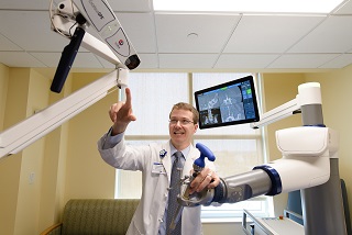 Dr. Charles Kanaly, Chief, Division of Neurosurgery in the Department of Surgery, and Medical Director, The Spine Center of Saint Anne's Hospital