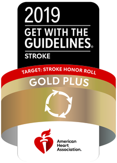 GWTG Gold Plus award for stroke care seal