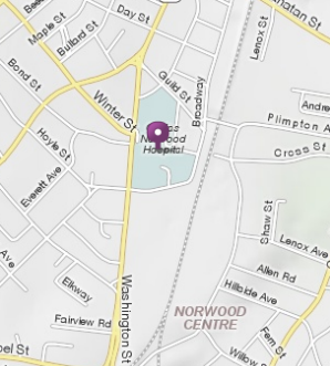 Norwood Hospital Map