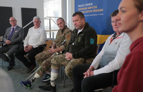 Ukrainian amputees Project Renew media briefing