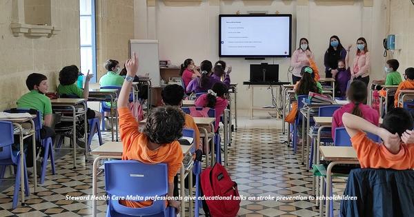 Steward Health Care Malta professionals give educational talks on stroke prevention to schoolchildren  
