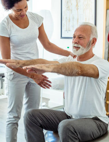 doctor with patient